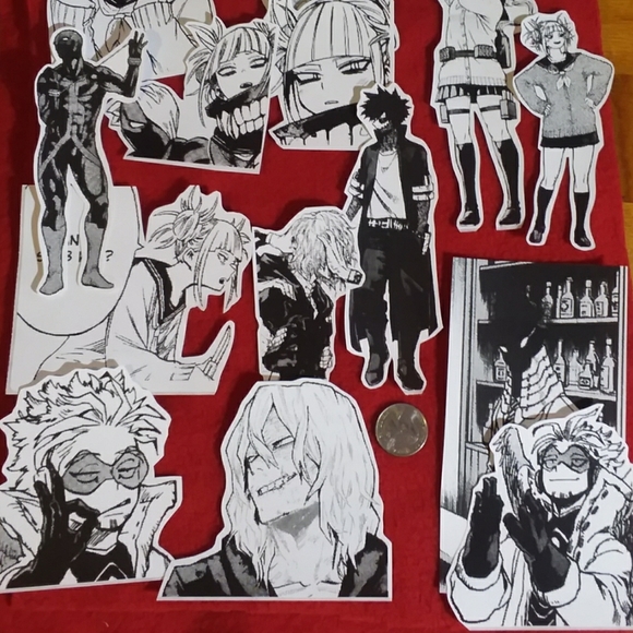 Handmade Bnha Manga Dabi Toga Hawks Sticker Set! - Picture 2 of 2